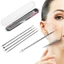 Bộ trang điểm 4 cái Nhíp + Kim loại bỏ mụn trứng cá / mụn đầu đen