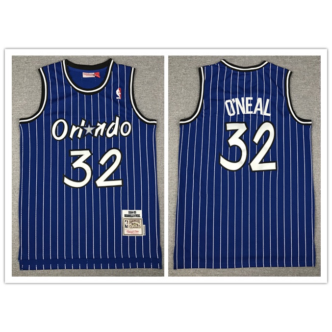 Áo Bóng Rổ Retro Orlando Magic Oneal Số 32, Phong Cách Cổ Điển, Đa Size