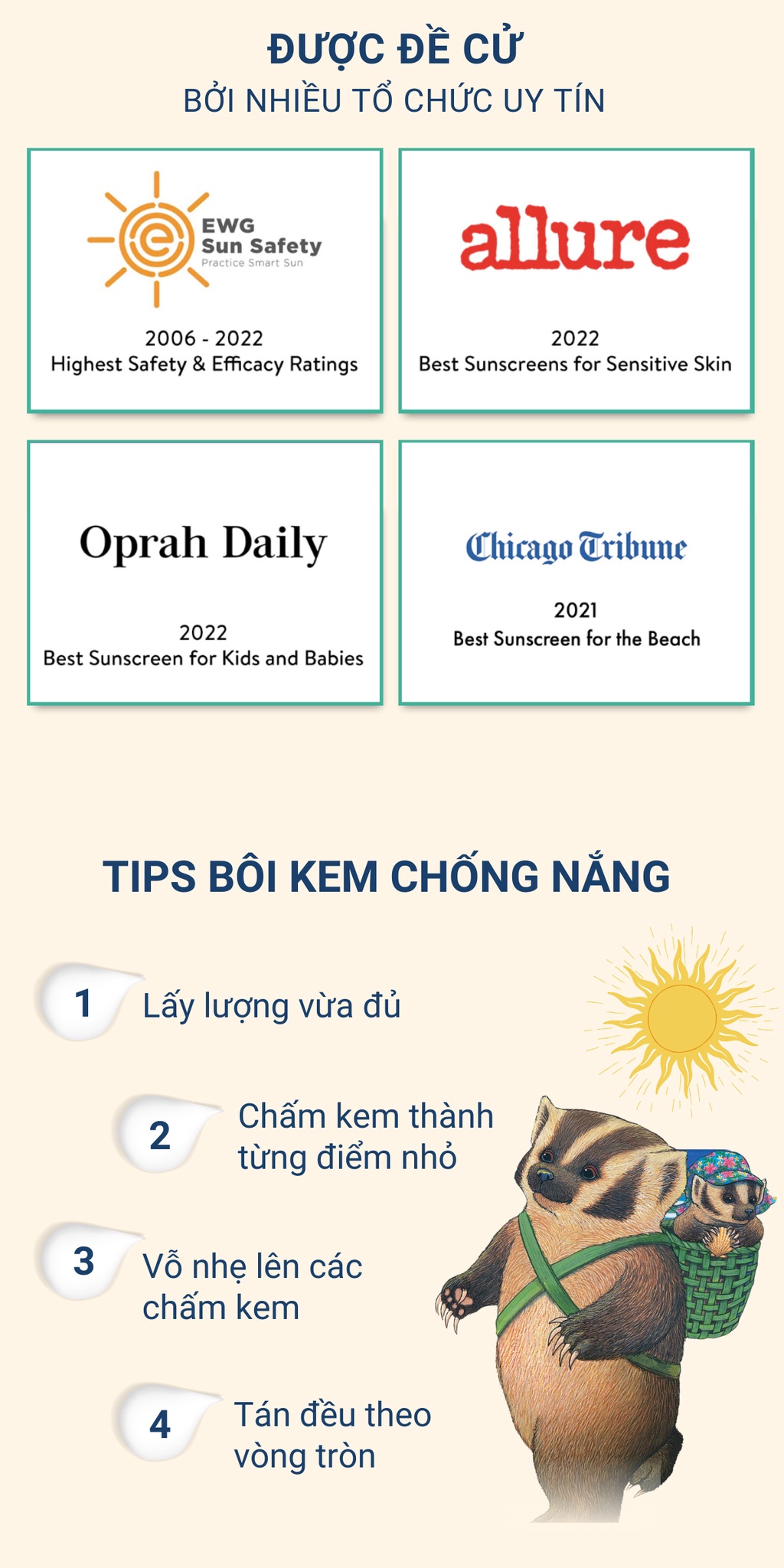 Mô tả Kem chống nắng vật lý cho em bé BADGER SPF 40 Baby sunscreen cho trẻ sơ sinh từ 6 tháng - 87mL - 9