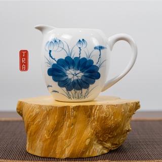 Tống trà sứ Cảnh Đức, họa tiết vẽ tay đẹp mắt, sứ trắng tinh khiết thấu quang, kích thước 11.5x6.6cm