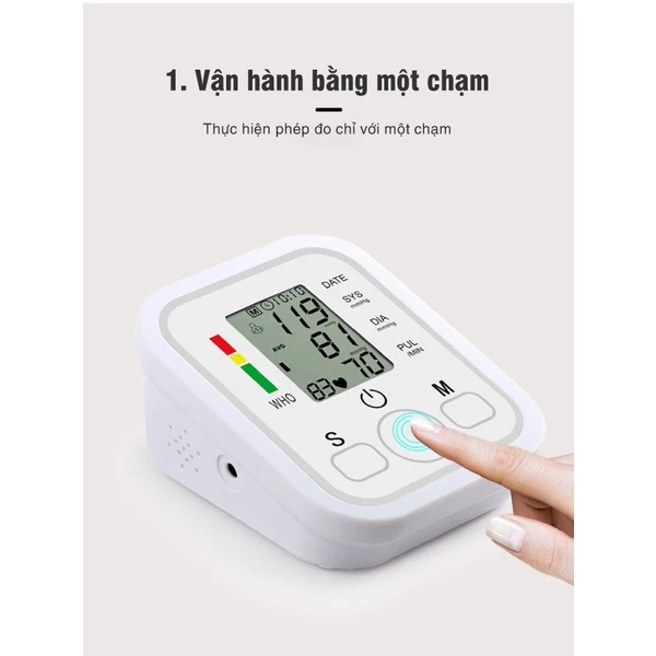 Máy đo huyết áp bắp tay tự động Jziki - Hàng Chính Hãng Chính Xác Dễ Sử Dụng Beame Jziki FSE8 – 3