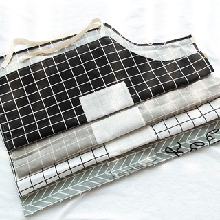 Tạp dề cotton+lanh thiết kế đơn giản hiện đại cho nhà bếp 88208