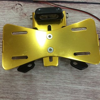 Pát biển số gập đút gầm Exx 155 - 150 có đèn soi biên loại dày chống rung lắc hàng cao câp