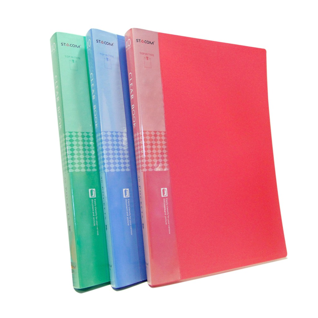 Cặp File Bìa Lá STACOM D40A, Khổ A4 loại 40 trang | Shopee Việt Nam