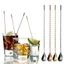 VVDZA Thìa Cocktail Xoắn Ốc Thép Không Gỉ Khuấy Đồ Dùng Nhà Bếp