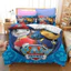 ST2 3IN1 PAW Bộ Drap giường tuần tra Bộ Drap giường cỡ đôi đơn Phòng ngủ gia đình Bộ vỏ gối thoải mái TS2