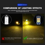 2 pc đèn LED sương mù 2 màu 24SMD H8 H11 H3 H4 H7 9005 HB3 9006 HB4 H16 P13W đèn sương mù ô tô — ảnh 6