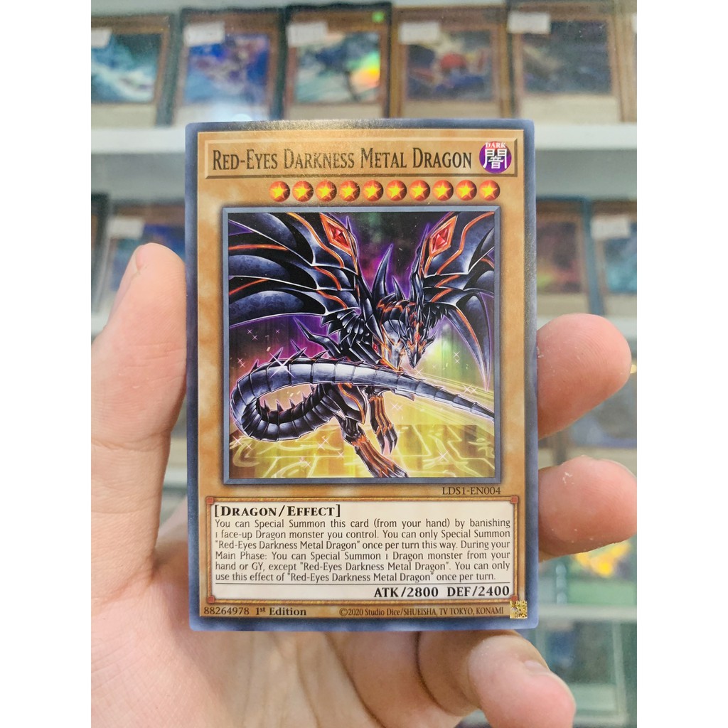 Thẻ Bài Lẻ Yugioh Mã Lds1 En004 Red Eyes Darkness Metal Dragon Alternate Art Common 1st 3885