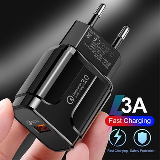 Củ Sạc Nhanh Quick Charge QC 3.0 (1 Đầu USB) Dùng Cho Thiết Bị Iphone/ Samsung/ Android