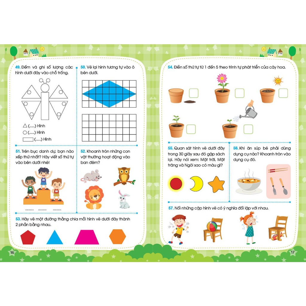 Ảnh Sách - Sân Chơi Trí Tuệ - Trò Chơi Tư Duy - RÈN LUYỆN NÃO TRÁI, NÃO PHẢI - Dành cho trẻ 4-5 tuổi 1