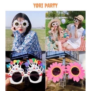 Mắt Kính happy birthday dễ thương, mắt kính chúc mừng sinh nhật