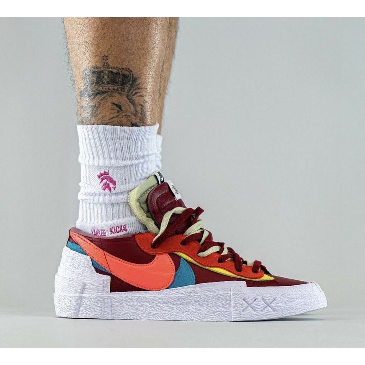 Chính Hãng] Giày Thể Thao Nike X Sacai X Kaws Blazer Low Team Red Dm7901  600 | Shopee Việt Nam