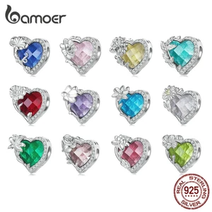 BAMOER Mặt Dây Chuyền Bạc 925 Đính Đá Thời Trang Cho Nữ