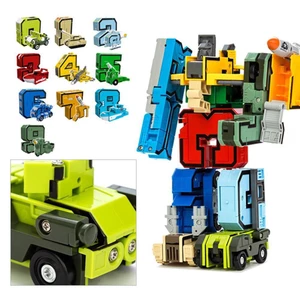 10 Cái Số Lắp Ráp Robot Biến Dạng Máy Bay Xe Đồ Chơi Giáo Dục Cho Trẻ Em-168-SPPL