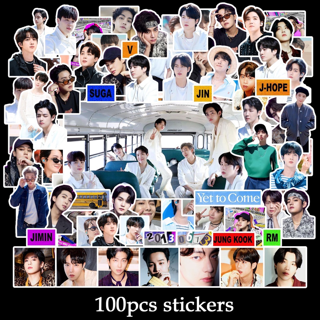 Bộ 100 Sticker BTS Dán Trang Trí Sổ Tay | Shopee Việt Nam