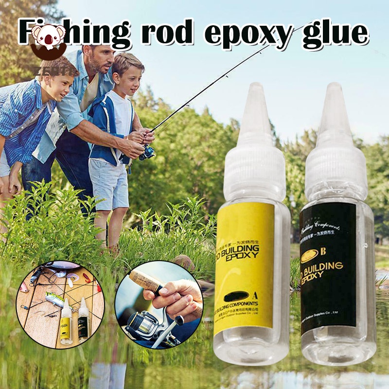 Bộ 2 Phụ Kiện Keo Dán Cần Câu Cá Bằng Epoxy AB Trong Suốt
