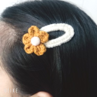 Kẹp tóc bông hoa pom nhỏ xinh cho nữ và bé gái 5.5cm |Cặp tóc mái đáng yêu |Shop Rô Handmade