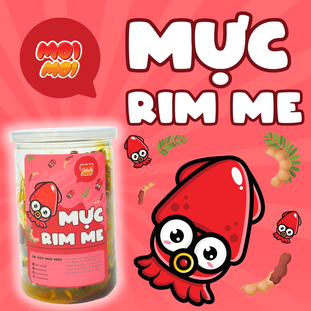 Mực rim me sa tế 300g - Đồ ăn vặt MoiMoi | Shopee Việt Nam