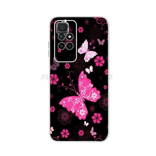 Ốp điện thoại TPU silicon mềm họa tiết hoa thời trang cho Xiaomi Redmi 10 10 6.5 Inch Redmi10