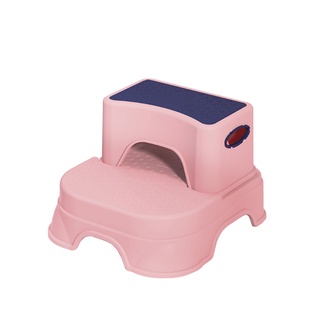 Double Layer Toddler Step Stool 2 in 1 Two Step Stool for Kids Detachable Stool
