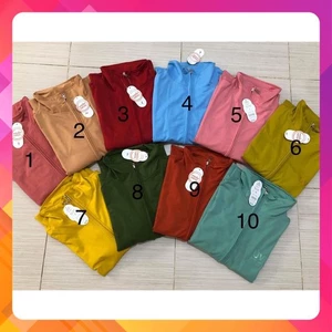 QUỲNH QUỲNH - Áo Khoác Chống Nắng UV cổ- 6 Túi Không Nón - túi có khoá kéo - size từ 40-80kg - vải cotton dẻo - UV cổ