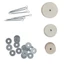 COSCOVED Khớp Gỗ Kết Nối Phụ Kiện Búp Bê 12-30mm 10 Bộ Đồ Chơi Trẻ Em Thủ Công Phụ Kiện Búp Bê Chất Liệu DIY Khớp Búp Bê