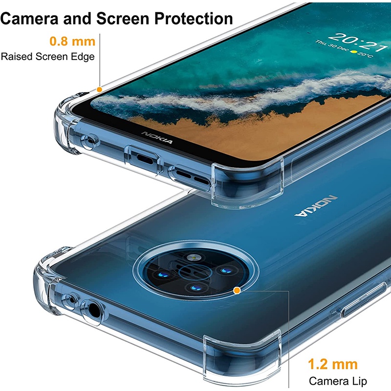 Ốp Điện Thoại TPU Gel Mềm Trong Suốt Chống Sốc Cho Nokia G50 G300 G20 G10 XR20 X20 X10 C30 C01 Plus