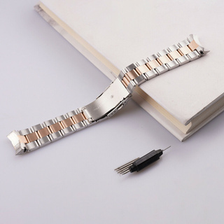 Dây Đeo Đồng Hồ Bằng Thép Mạ Vàng Hồng 22mm Cho seiko skx007 009 316l