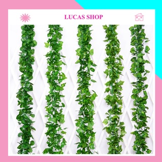 Dây lá giả - Dây leo nhân tạo (1,30m) cao cấp decor, trang trí tường nhà, cửa tiệm, studio...
