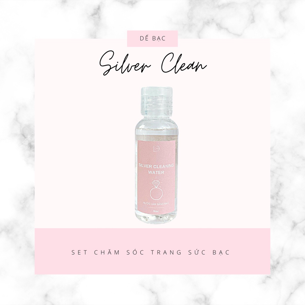 Ảnh Combo làm sáng bạc nước rửa bạc khăn lau bạc thanh làm sáng bạc Sliver Clean Dế Bạc 3