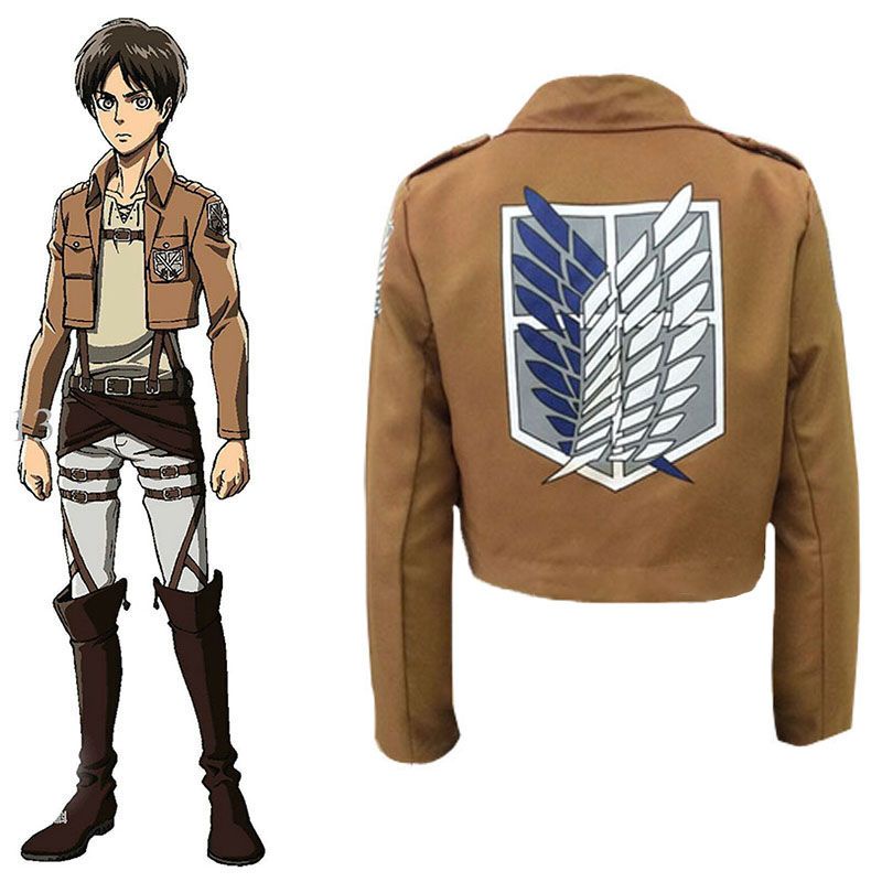 Titan Tấn Công Shingeki No Kyojin Hướng Đạo Quân Đoàn Cosplay Áo Jage Eren Áo Khoác
