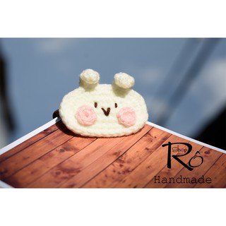 Đồ cột tóc thỏ Stella Lou màu trắng đáng yêu cho nữ và bé gái 4cm|Dây buộc tóc xinh|Shop Rô Handmade