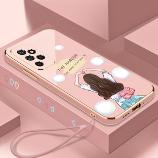 Ốp Điện Thoại silicone Mềm Họa Tiết Hoạt Hình Có Dây Đeo Cho Samsung A13 A32 A52 A72 A22 A23