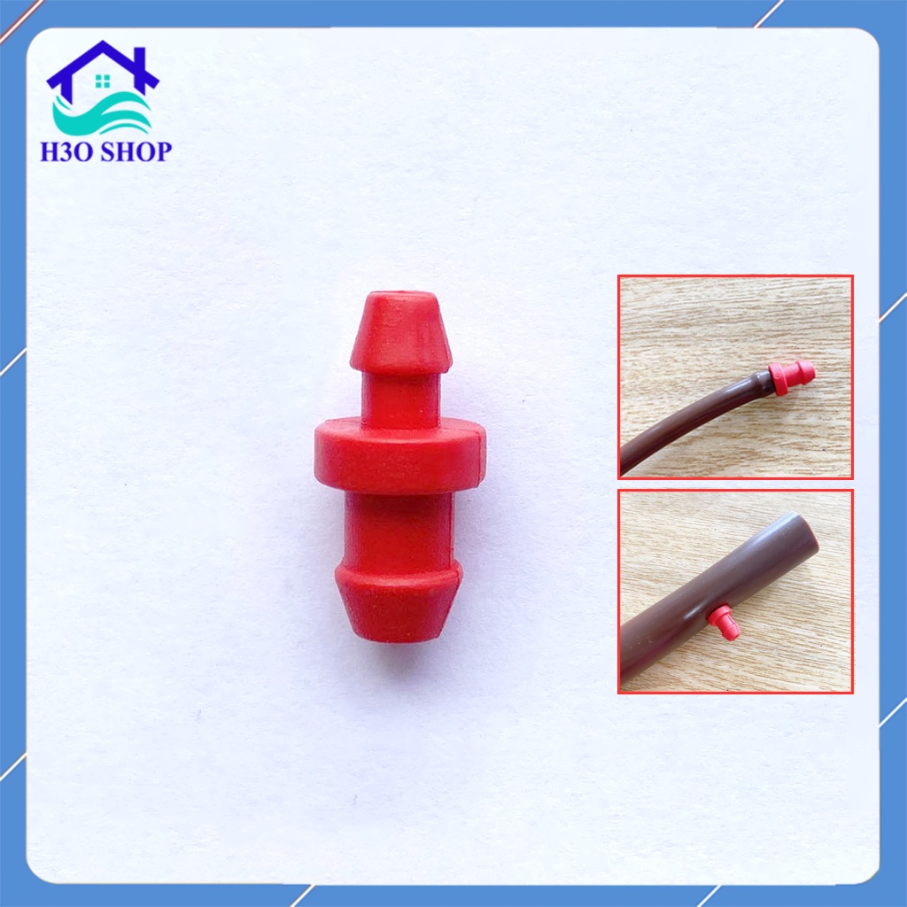 5 bịt 6mm ,Bịt Ống Cho Ống Tưới Nhỏ Giọt 6mm hoặc 8mm ( dây6x8mm)- Hệ Thống Tưới Tự Động