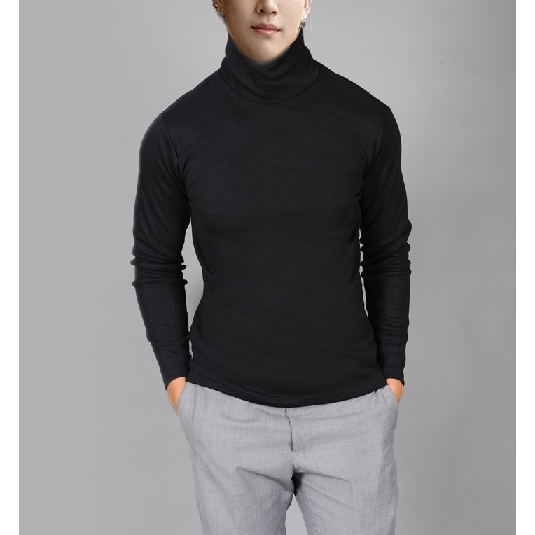Áo thun Tay dài Cổ lọ Body ROLLNECK ICVCVNI Unisex
