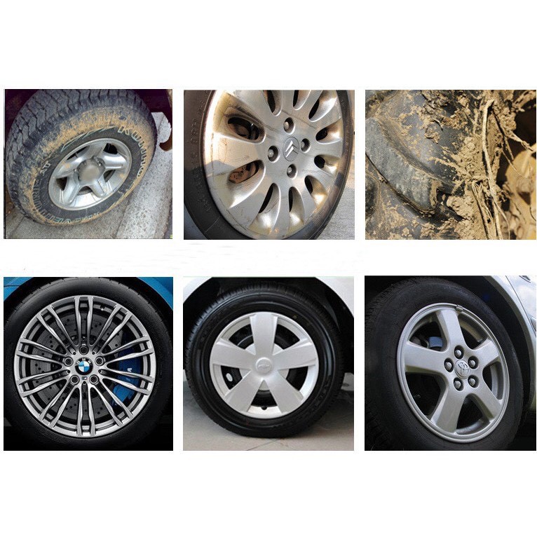 Combo 3 Bàn Chải Vệ Sinh Bánh Xe Chuyên Dụng ,Cọ Vệ Sinh Lazang