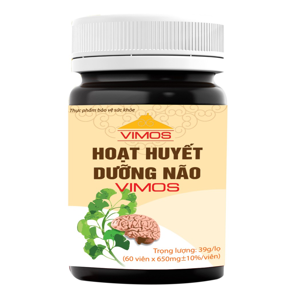 Hoạt Huyết Dưỡng Não Vimos hỗ trợ đau đầu chóng mặt mỡ máu tiền đình