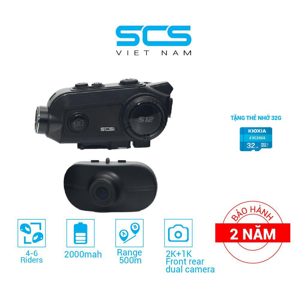 Tai Nghe SCS S12 Dành Cho Mũ Bảo Hiểm Tích Hợp và Camera