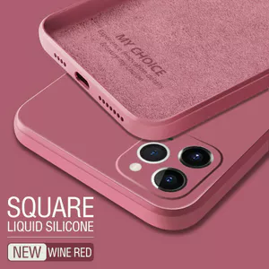 Ốp điện thoại silicone mềm chống sốc màu trơn thích hợp cho iphone 6 6s 7 8 plus