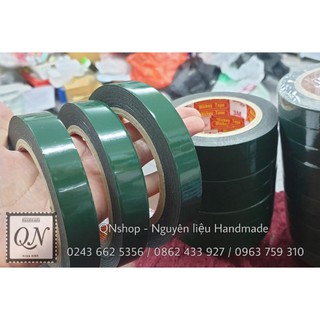 1 cuộn Băng dính xốp xanh siêu dính, băng dính giấy, keo dán đa năng...