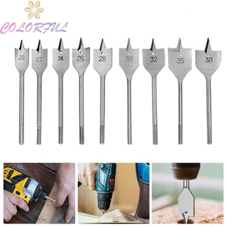 【COLORFUL】Drill Bit 20mm-38mm Flat Drills Flat Wood HRC50-HRC58 Special Designed