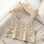 Pealike Nữ Vintage Móc Camisole Bohemian Rỗng Ra Hình Học Hoa Dệt Kim Áo Mỏng Không Tay Crop Đi Biển