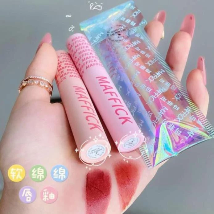 HaDuyXYZ - Son lì, chất son matte, không thấm nước, không phai, son trắng, son bùn phong cách sinh viên giá rẻ