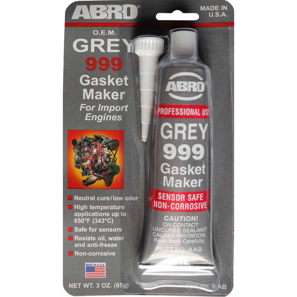 Silicona Gris Abro Grey 999 Rtv Gasket Maker 85g