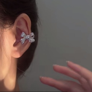 Bông Tai Đính Đá Hình Nơ Phong Cách Thời Trang Hàn Quốc