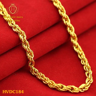 Dây Chuyền Nam, Vòng Cổ Nữ Xi Mạ Vàng Non Cao Cấp - Trang Sức Hava Hong Kong - HVDC184