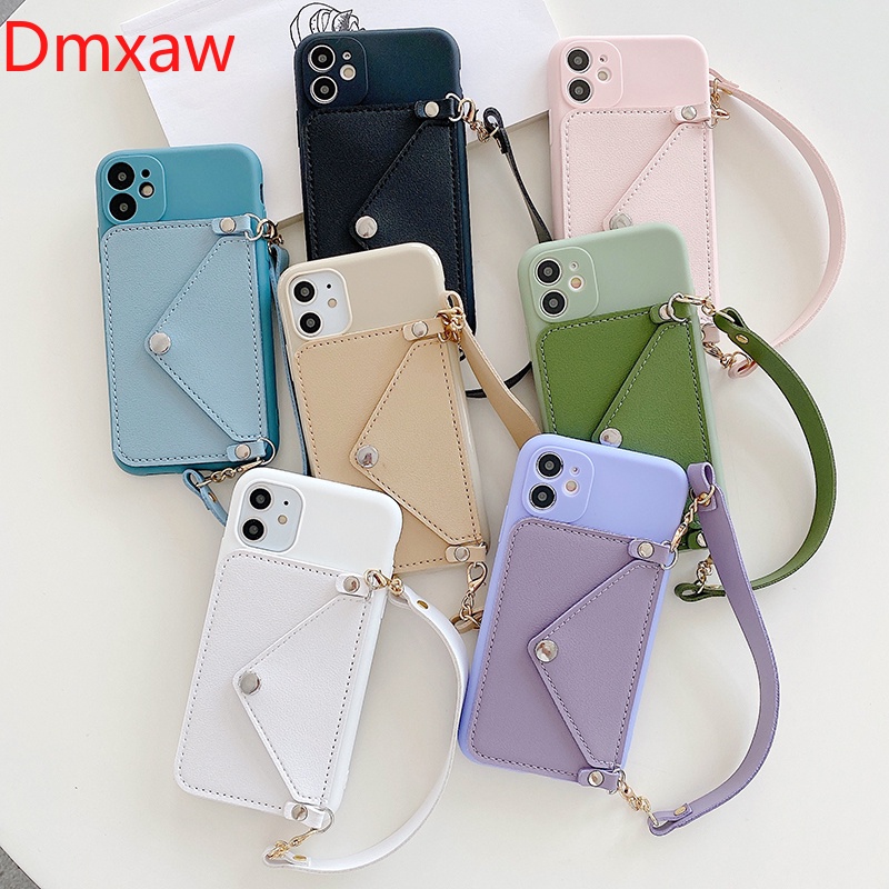 Ốp Điện Thoại Da Dạng Ví Có Dây Đeo Chéo Cho OPPO Reno 8 4G 7 4G 7 6 5 Pro SE 4G 5G 6 Lite