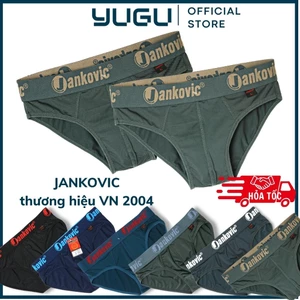 Quần lót nam thun lạnh cao cấp công ty Việt Nam JKV5811 -YUGU- quần sịp nam tam giác cạp cao, 40kg-85kg, 1 chiếc,che tên