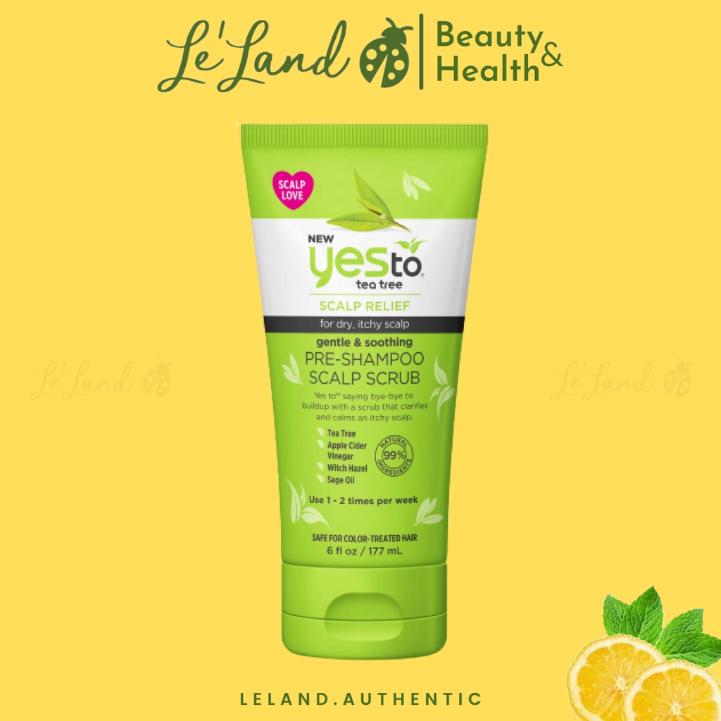 Bill US - Tẩy tế bào chết cho tóc Yes To Tea Tree Pre-Shampoo Scalp ...