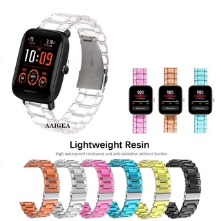 Dây Đeo Bằng Nhựa Trong Suốt Dày 20mm Cho Đồng Hồ Thông Minh Huami Amazfit Bip 3 Pro Lite S U Pop / GTS3 GTS 2e GTS2 mini